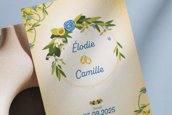 Faire-part mariage 2025